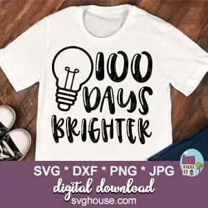 100 Days Brighter SVG