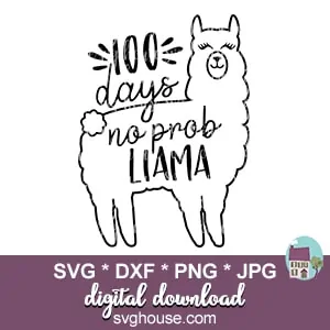 100 Days No Prob Llama SVG