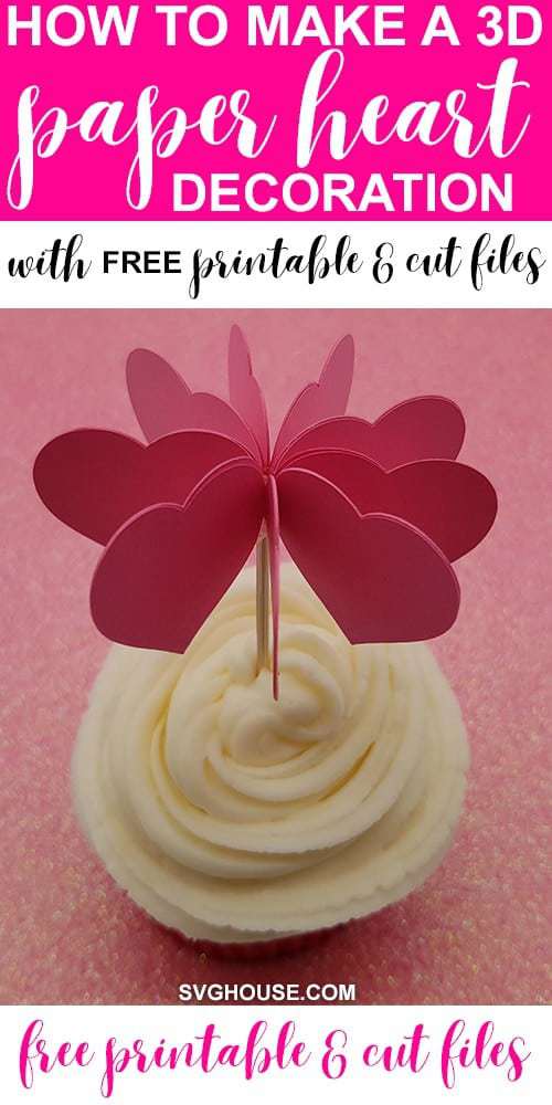 3D Paper Cup Cake Topper