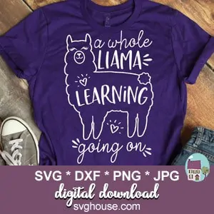 A Whole Llama Learning Going On SVG