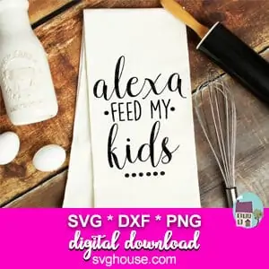 Alexa Feed My Kids SVG File