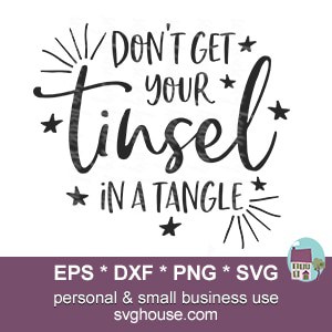 Dont Get Your Tinsel In A Tangle dxf
