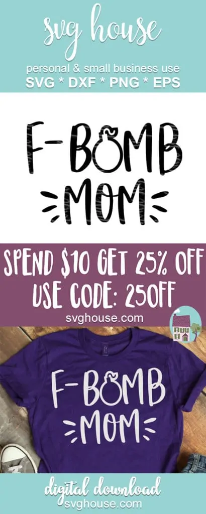 F Bomb Mom SVG