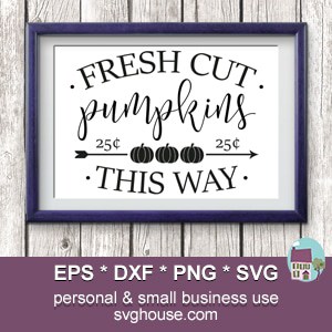 Fresh Cut Pumpkins SVG