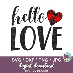 Hello Love SVG