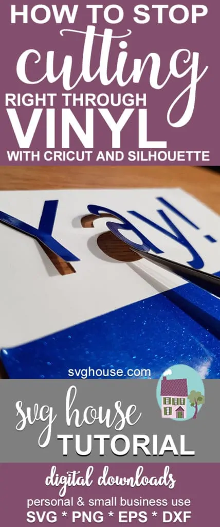 How To Stop Cutting Right Through Vinyl With Your Cricut