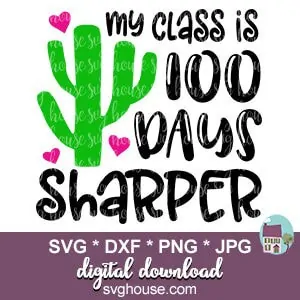 My Class Is 100 Days Sharper SVG