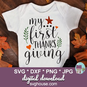 My First Thanksgiving SVG