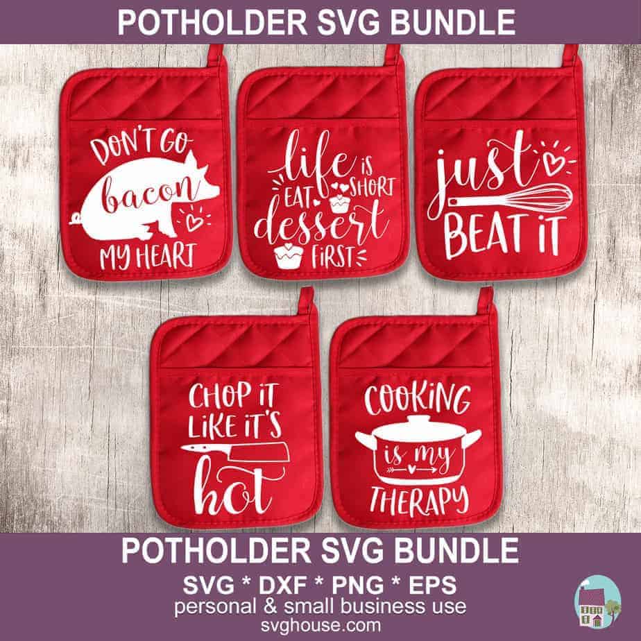 Download Potholder Svg Bundle Cut Files For Cricut And Silhouette