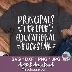 Principal I Prefer Educational Rockstar SVG