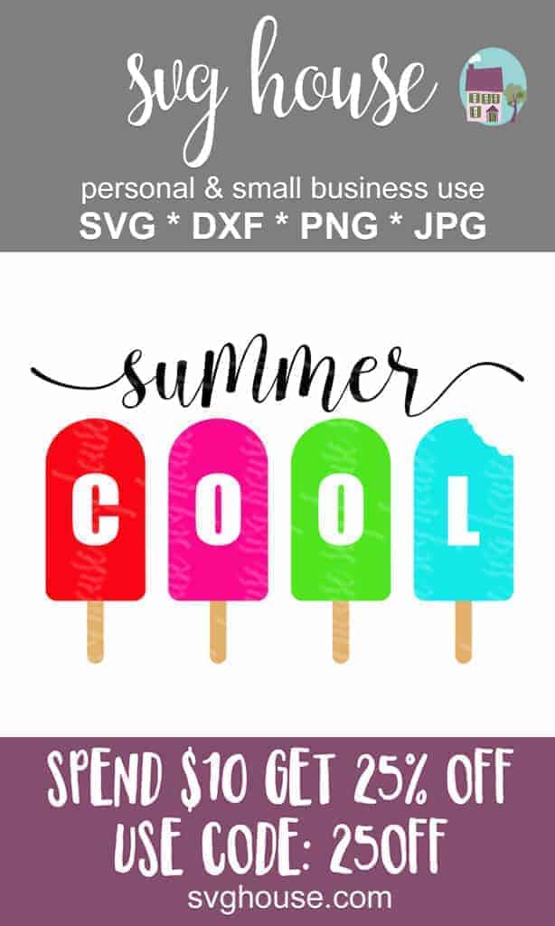 summer cool popsicle svg