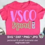 VSCO Girl Squad SVG
