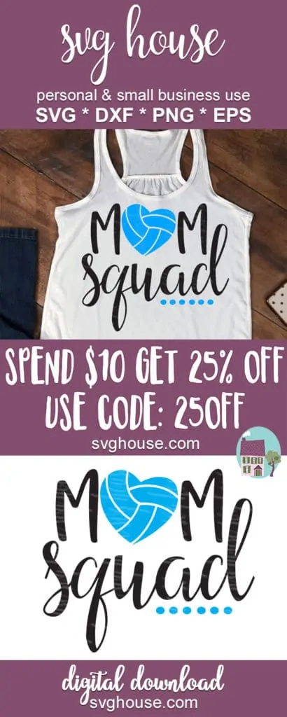 Volleyball Mom Squad SVG