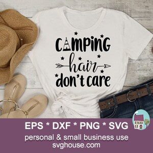 camp hair dont care svg