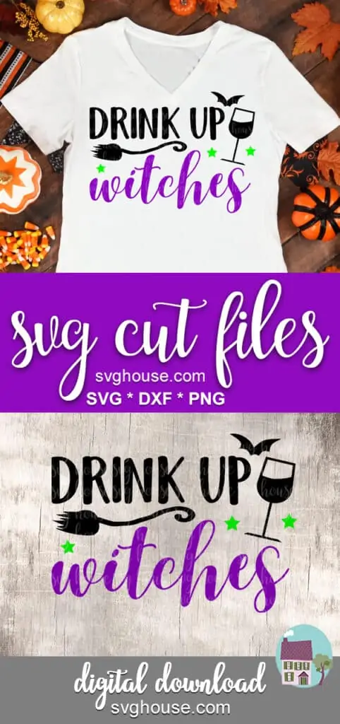 drink up witches svg for cricut