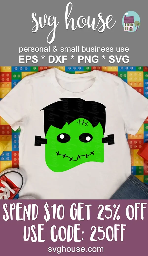 Frankenstein Face SVG