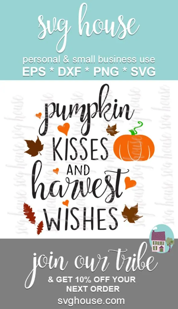 pumpkin kisses svg file