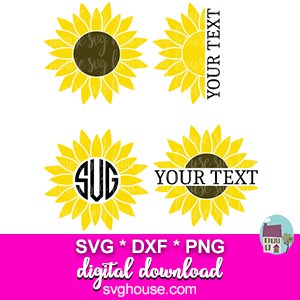 Download Sunflower Svg Bundle Cut Files For Cricut And Silhouette