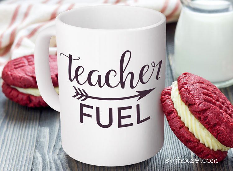 teacher cup svg